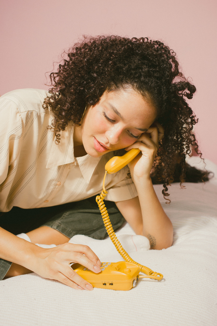 Woman Making a Call 